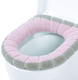 Toilet Seat Cover Pan Fiber Winter Warm Zitkussen Wasbare Volledige Dekking Pompoen Patroon Toiletbril Badkamer Benodigdheden 03