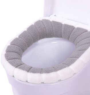 Toilet Seat Cover Pan Fiber Winter Warm Zitkussen Wasbare Volledige Dekking Pompoen Patroon Toiletbril Badkamer Benodigdheden 06