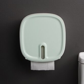 Toilet Waterproof Non-perforated Roll Paper Tube Paper Tray Toilet Paper Storage Box For groen
