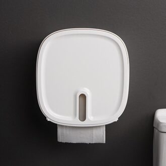Toilet Waterproof Non-perforated Roll Paper Tube Paper Tray Toilet Paper Storage Box For wit