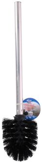 toiletborstel 35 cm RVS zilver/zwart
