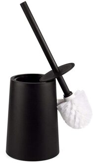 Toiletborstel En Houder Set, Toiletpot Borstel Met Houder Zwart Voor Badkamers, modern Wc Borstel Met Deksel Langer Borstel