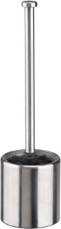 Toiletborstel met houder - RVS - mat - 36 cm