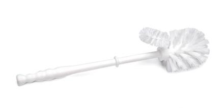 Toiletborstel met randreiniger wit
