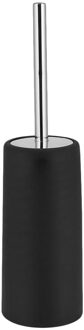 Toiletborstel Roestvrijstalen Handvat Waterdicht Roestvrij Duurzaam Badkamer Borstel Houder Set Hoek Schoonmaken Wc-borstel Set zwart