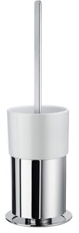 Toiletborstel Smedbo Outline met Houder Mat Glas 9,8x9,8 cm Chroom
