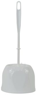 Toiletborstel - wit - wc-borstel met houder 13 x 13 x 37,5 cm