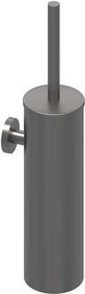 Toiletborstelgarnituur - wand model - Geborsteld metal black PVD 6500656 Metal black geborsteld PVD (gunmetal)