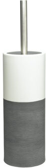 Toiletborstelhouder Doppio - Porselein - Grijs