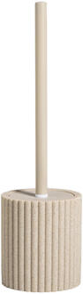 Toiletborstelhouder Nordic Beige - Polyresin - Beige#Taupe - 10.3x10.3x34.7 Cm