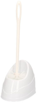 Toiletborstels/wc borstels met houder wit 45 cm