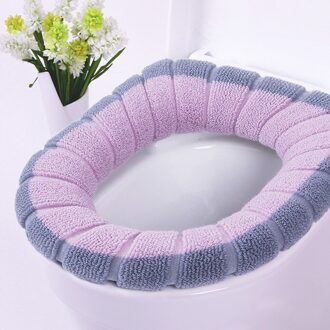 Toiletbril Badkamer Closestool Wasbare Zachte Mat Pad Kussen O-Vorm Toiletbril Bidet Covers Wasbare Badkamer Accessoires G