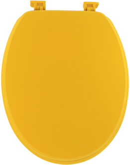 Toiletbril Breeze - geel - MDF hout - universeel - standaard wc bril