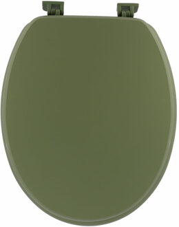 Toiletbril Breeze - olijfgroen - MDF hout - universeel - standaard wc bril