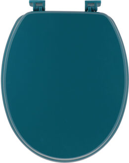 Toiletbril Breeze - petrol blauw - MDF hout - universeel - standaard wc bril