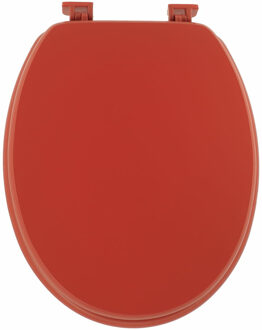 Toiletbril Breeze - rood - MDF hout - universeel - standaard wc bril
