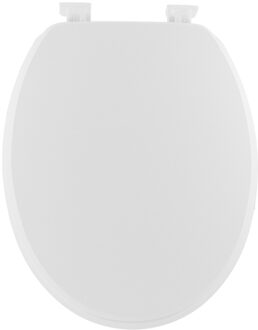 Toiletbril Breeze - wit - MDF hout - universeel - standaard wc bril