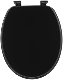 Toiletbril Breeze - zwart - MDF hout - universeel - standaard wc bril