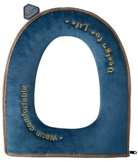 Toiletbril Mat Cover Winter Warmer Wc Deksel Cover Zachte Fluwelen Seat Cover Badkamer Pan Kussen Pads Waterdicht Wc Cover