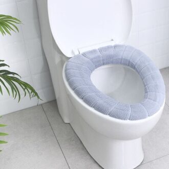 Toiletbril Mat Set Badkamer Universele Warme Zachte Wasbare Closestool Mat Seat Case Winter Warmer Mat Pad Bidet Covers