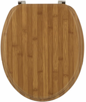 Toiletbril Royal Nature - bamboe hout look - MDF hout - universeel - standaard wc bril