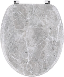 Toiletbril Royal Nature - marmer look - MDF hout - universeel - standaard wc bril