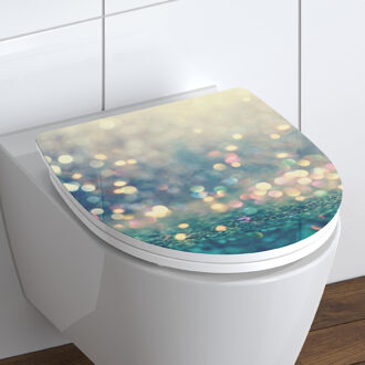 Toiletbril Schutte Lupos Softclose Magic Light Blauw