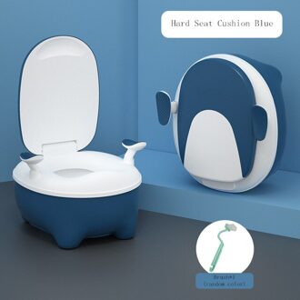 Toiletbril Trainning Voor Kinderen Jongen Meisje Baby Urinoir Kind Wc Ring Ondersteek Potty Seat Toilet Training Hard Seat-blauw