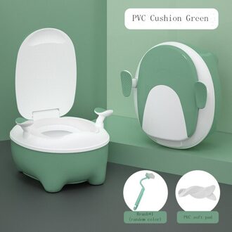 Toiletbril Trainning Voor Kinderen Jongen Meisje Baby Urinoir Kind Wc Ring Ondersteek Potty Seat Toilet Training PVC-groen