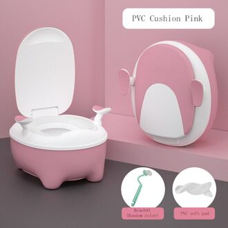 Toiletbril Trainning Voor Kinderen Jongen Meisje Baby Urinoir Kind Wc Ring Ondersteek Potty Seat Toilet Training PVC-roze