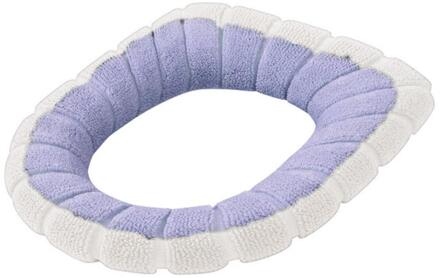 Toiletbril Warmer Winter Comfortabele Zachte Verwarmde Wasbare Toilet Seat Mat Badkamer Accessoires Voor Home Decor Closestool Mat Sd Blauw