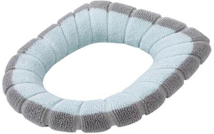 Toiletbril Warmer Winter Comfortabele Zachte Verwarmde Wasbare Toilet Seat Mat Badkamer Accessoires Voor Home Decor Closestool Mat Sd wit