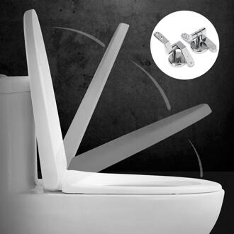 Toiletbrillen Scharnieren Zinklegering Scharnier Universele Wc Top Deksel Zetel Bevestigingen Met Schroeven Toiletbril Reparatie Accessoires