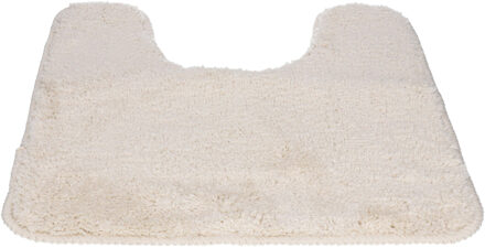 Toiletmat/wc mat Aquarius - anti slip - microvezel - creme wit - 45 x 50 cm - antislip