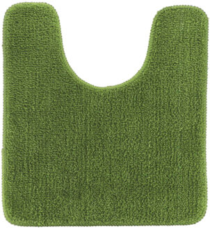 Toiletmat/wc mat Aquarius - anti slip - microvezel - olijfgroen - 45 x 50 cm - antislip