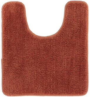 Toiletmat/wc mat Aquarius - anti slip - microvezel - roestbruin - 45 x 50 cm - antislip