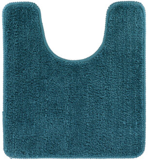 Toiletmat/wc mat Aquarius - anti slip - microvezel - zeeblauw - 45 x 50 cm - antislip