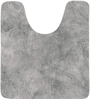 Toiletmat/wc mat Calm Concrete - antislip - 45 x 50 cm - badkamer