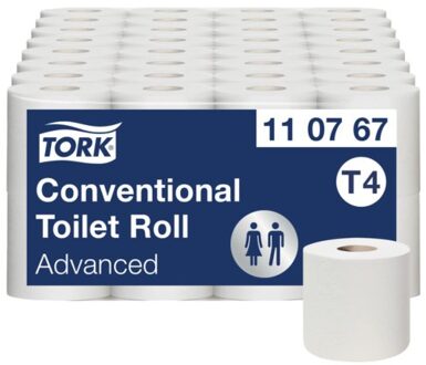 toiletpapier Advanced, 2-laags, systeem T4, 250 vellen, pak van 8 rollen 8 stuks