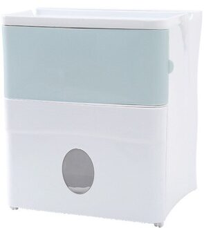 Toiletpapier Houders Opbergdoos Dispenser Voor Badkamer Accessoires Thuis Waterdichte Wand Gemonteerde Draagbare blauw