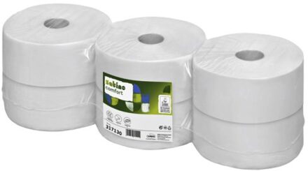 Toiletpapier Satino 2 Laags Jumborol 66mmx380m Wit 6rollen