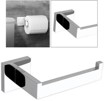 Toiletpapier Tissue Rolhouder Rvs Badkamer Eenvoudige Installatie zilver
