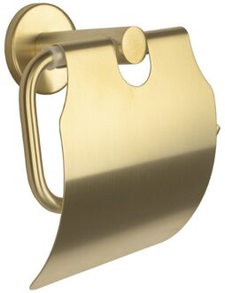 Toiletrolhouder Aqua Splash Colorato Met Klep Geborsteld Goud Aqua Splash