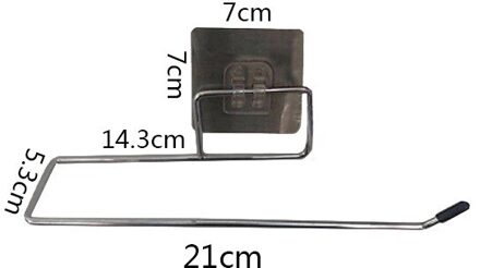 Toiletrolhouder Badkamer Zuig Hanger Tissue Rack Keuken Opknoping Handdoek Haak Opslag Houders Papier Servet Plank 21CM