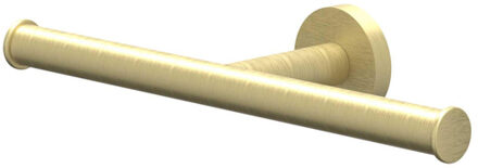 Toiletrolhouder - dubbel - Geborsteld mat goud PVD 6500454 Goud geborsteld
