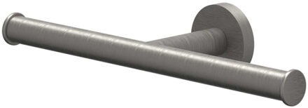 Toiletrolhouder - dubbel - Geborsteld metal black PVD 6500456 Metal black geborsteld (antraciet)