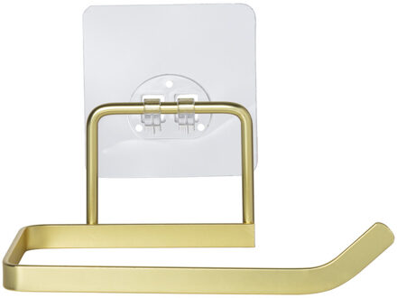 Toiletrolhouder - goudkleurig - 13.7x7x11 cm