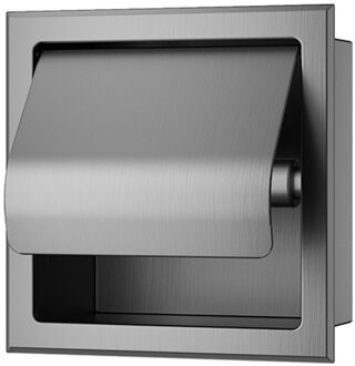 Toiletrolhouder Inbouw Wiesbaden Rocko Met Klep Gunmetal