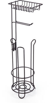 Toiletrolhouder Stand Rvs Badkamer Papierrol Thuis Multifunctionele Opslag Plank Voor Mobiele Telefoon En Tissue bronzen
