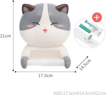 Toiletrolhouder Voor Roll Kaarten Creatieve Cartoon Stand Kaarten Opslag Dispensers Badkamer Accessoires Wc Papier Dispenser grijs Sister